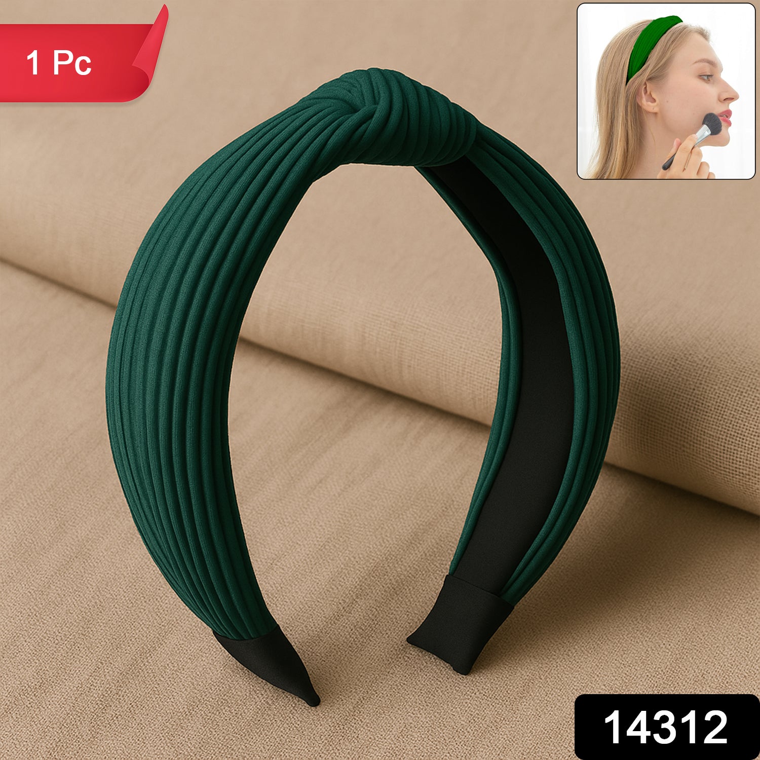 Womens Ribbed Texture Knot Design Hairband (1 Pc  Mix Design) Womens Ribbed Texture Knot Design Hairband (1 Pc  Mix Design)